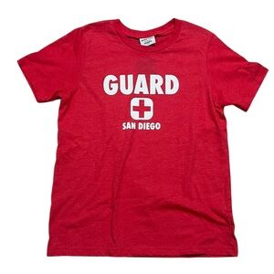Where I'm from Lifeguard San Diego T-Shirt short sleeve red size youth XL USA‎